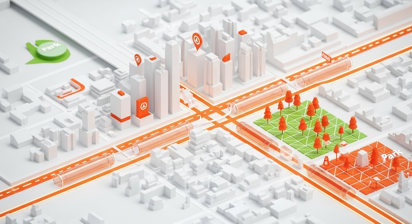 도안 우미린 입지 지도